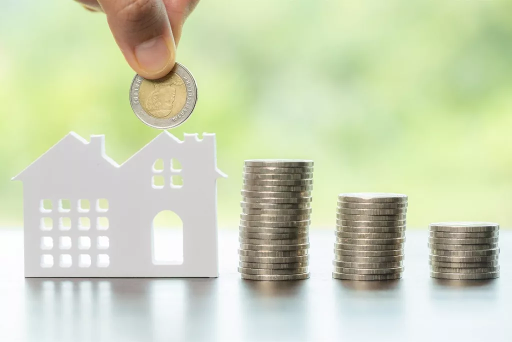 Pile de pièce de monnaie, financement immobilier
