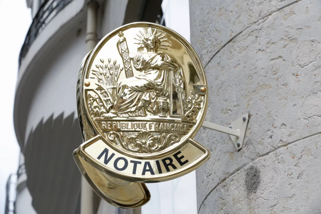 enseigne notaire